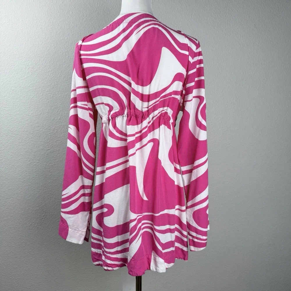 Escapada Beach Womens Abstract Swim Cover Over Size‎ M Resort Vacation Summer